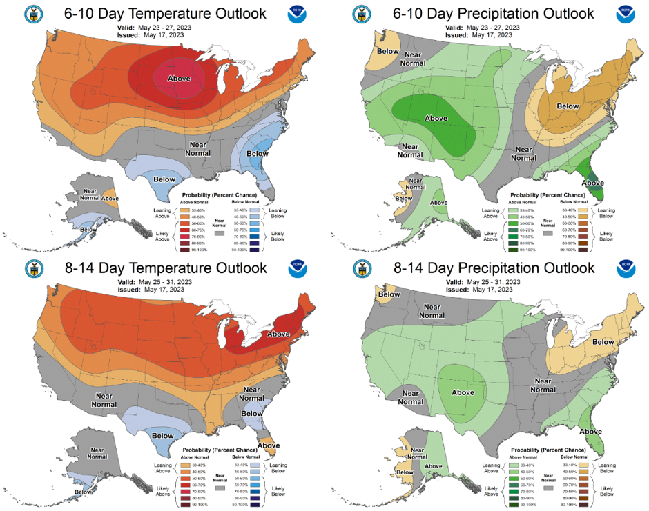 6-10 and 8-14 day outlooks for the US.